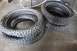 lot 190 image: Assorted Front and Back Dirt Bike Tires