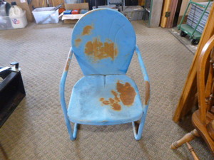 lot 147 image: Vintage Outdoor Metal Chair