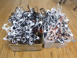 lot 197 image: 2 Totes Full of Plastic Hangers