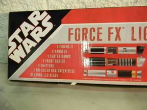 NEW OLD STOCK STAR WARS FORCE FX LIGHTSABER CONSTRUCTION SET  MASTER REPLICAS 2002 - 2007 - FANTASTIC PIECE - IN BOX - SEE PICTURES