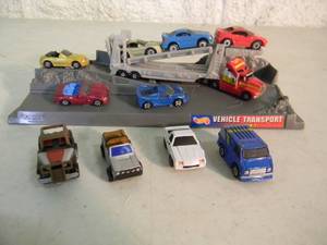 ORIGINAL - VINTAGE 1997 Mattel VEHICLE TRANSPORT SERIES 1 & MICRO MACHINES COLLECTION - GREAT SET - NICE - SEE PICTURES