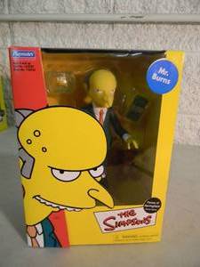VINTAGE 2002 The Simpsons Faces of Springfield Deluxe Figures Mr Burns By Playmates #142032 - IN BOX - APPROX 9 TALL - AWESOME PIECE - SEE PICTURES