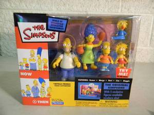 VINTAGE 2003 The Simpsons WORLD OF SPRINGFIELD INTERACTIVE ENVIROMENT, The Original Simpsons By Playmates #43608 - IN BOX - AWESOME PIECE - SEE PICTURES