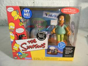 VINTAGE 2001 The Simpsons WORLD OF SPRINGFIELD INTERACTIVE ENVIROMENT, Bowl-A-Rama - Apu By Playmates #199129 - IN BOX - AWESOME PIECE - SEE PICTURES