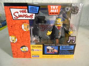 VINTAGE 2003 The Simpsons WORLD OF SPRINGFIELD INTERACTIVE ENVIROMENT, BE SHARP CENTENNIAL - Dr Dolittle By Playmates #141894 - IN BOX - AWESOME PIECE - SEE PICTURES
