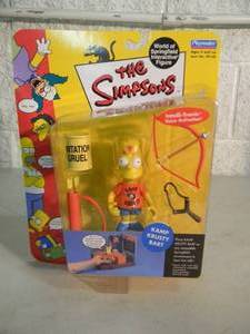 VINTAGE 2000 The Simpsons Intelli-Tronic Voice Activation Kamp Krusty Bart By Playmates #99161 - IN BOX - AWESOME PIECE - SEE PICTURES