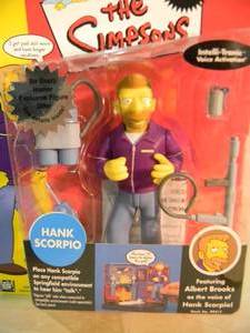 VINTAGE 2002 The Simpsons Intelli-Tronic Voice Activation, ALL-STAR VOICES HANK SCORPIO #99417 By Playmates - IN BOX - AWESOME PIECE - SEE PICTURES