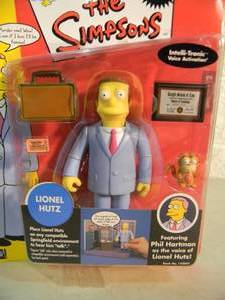 VINTAGE 2002 The Simpsons Intelli-Tronic Voice Activation, ALL-STAR VOICES LIONEL HUTZ #142047 By Playmates - IN BOX - AWESOME PIECE - SEE PICTURES