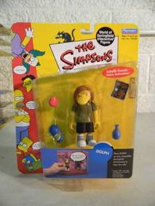 VINTAGE 2001 The Simpsons WORLD OF SPRINGFIELD INTERACTIVE FIGURE - DOLPH #199231 By Playmates - IN BOX - AWESOME PIECE - SEE PICTURES