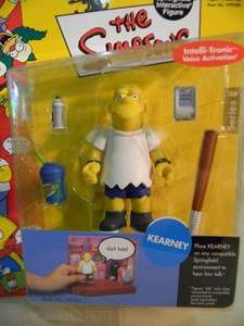 VINTAGE 2002 The Simpsons WORLD OF SPRINGFIELD INTERACTIVE FIGURE - KEARNY #199241 By Playmates - IN BOX - AWESOME PIECE - SEE PICTURES
