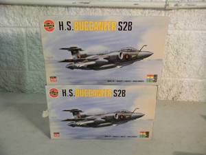 lot 2 image: 2 - AIRFIX 172 scale Model Kits, Made In France - H.S. BUCCANEER S2B - SEALED IN BOX - GREAT PIECES - SEE PICTURES