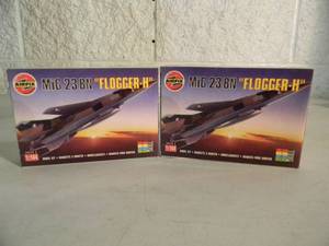 lot 12 image: 2 - AIRFIX 1144 scale Model Kits, Made In France - MiG 23 BN FLOGGER - SEALED IN BOX - GREAT PIECES - SEE PICTURES