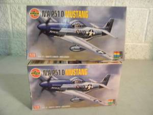 lot 24 image: 2 - AIRFIX 172 scale Model Kits, Made In France - N.A. P51 D MUSTANG - SEALED IN BOX - GREAT PIECES - SEE PICTURES
