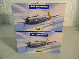 lot 34 image: 2 - Heller 172 scale Model Kits, Made In France - P-47 THUNDERBOLT - SEALED IN BOX - GREAT PIECES - SEE PICTURES