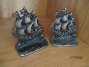 Antique heavy metal Pirate Ship boo...