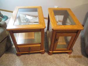 Uniquely designed hardwood and glas...