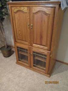 Hardwood Armoire style Multi-Media ...