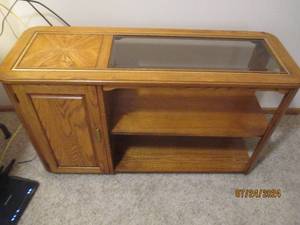 Solid Wood Entry table with display...