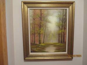Exquisitely framed Nature Scene Oil...