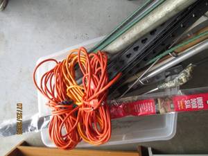 Outdoor rated Extension cords, Yard...