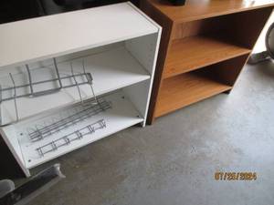 Pair of three tier book shelves...