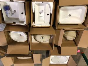 Lot of Assorted Sinks Various Models and Conditions Customer Returns See Pictures