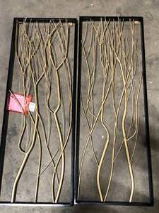 2-Piece Metal Gold Branch Wall Art, Set of 2 by LuxenHome   Customer Returns See Pictures
