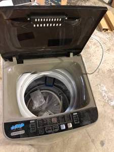JEREMY CASS 1.38 cu.ft. 17.7 lbs. Full-Automatic Smart Home Top Load Washer, Washing Machine w Drain Pump, 10 Wash Program in Gold Customer Returns See Pictures