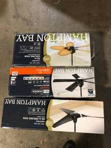 Lot of Assorted Light Ceiling Fans Various Models and Conditions Customer Returns See Pictures