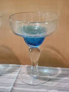 lot 105 image: Summertime Blown Glass Margarita Set - (4)