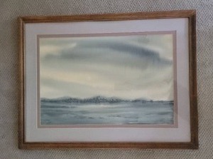 lot 25 image: SIGNED Idyllic Apostle Islands Fine Art Print - Dennis E Koch - Winter Sun