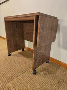 lot 96 image: Dropleaf Rolling Office Cart