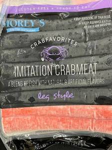 L - Moreys Leg Style Imitation Crabmeat - 3 Packs 3lbs