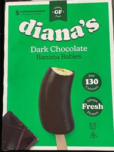 Dianas Dark Chocolate Banana Babies - 4 Packs