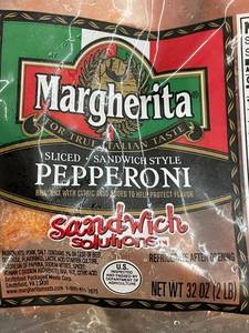 C - Margherita Sliced Sandwich Style Pepperoni - 32 oz