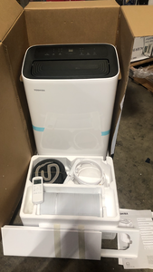 lot 1 image: Toshiba 8,000 BTU (12,000 BTU ASHRAE) 115-Volt Smart Wi-Fi Portable Air Conditioner for upto 350 sq. ft. Customer Returns See Pictures