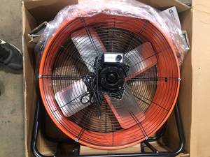 lot 10 image: Commercial Electric 24 in. 2-Speed Heavy Duty Tilt Drum Fan  Customer Returns See Pictures