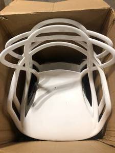 lot 39 image: Modern Plastic White Loop Dining Side Chair (Set of 2) by Mod Made  Customer Returns See Pictures