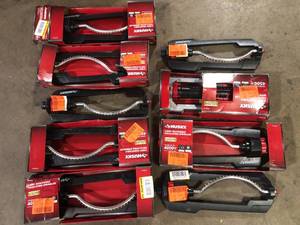 lot 47 image: Lot of Husky 4500 sq. ft. Turbo Oscillating Sprinkler    Customer Returns See Pictures