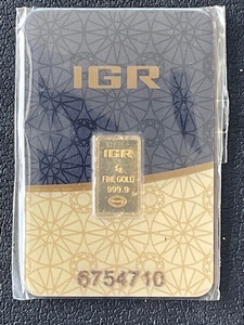 1 Gram .999 Fine Gold Bar IGR