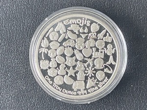 1 Ounce .999 Fine Silver Emoji Coin