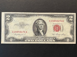 1953 Red Seal $2 Dollar Note Uncirculated