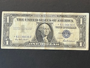 1957 $1 Dollar Silver Certificate Star Note