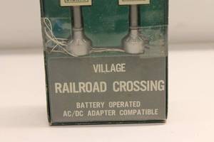 lot 19 image: Village Railroad Crossing Battery Operated ACDC Adapter Compatible