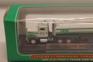 lot 56 image: 1998 Hess Miniature Tanker Truck in Original Packaging