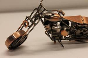 lot 77 image: Vintage Metal Motorcycle Model