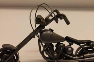 lot 81 image: Metal Motorcycle Model Sculpture