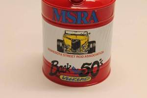 lot 91 image: MSRA Back to the 50s Weekend Commemorative Tin Can