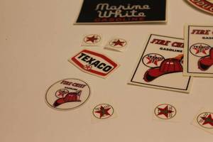 lot 95 image: Assorted Vintage Texaco Gasoline Decals