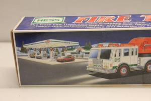lot 112 image: Hess Fire Truck Toy with Working Lights and Sounds